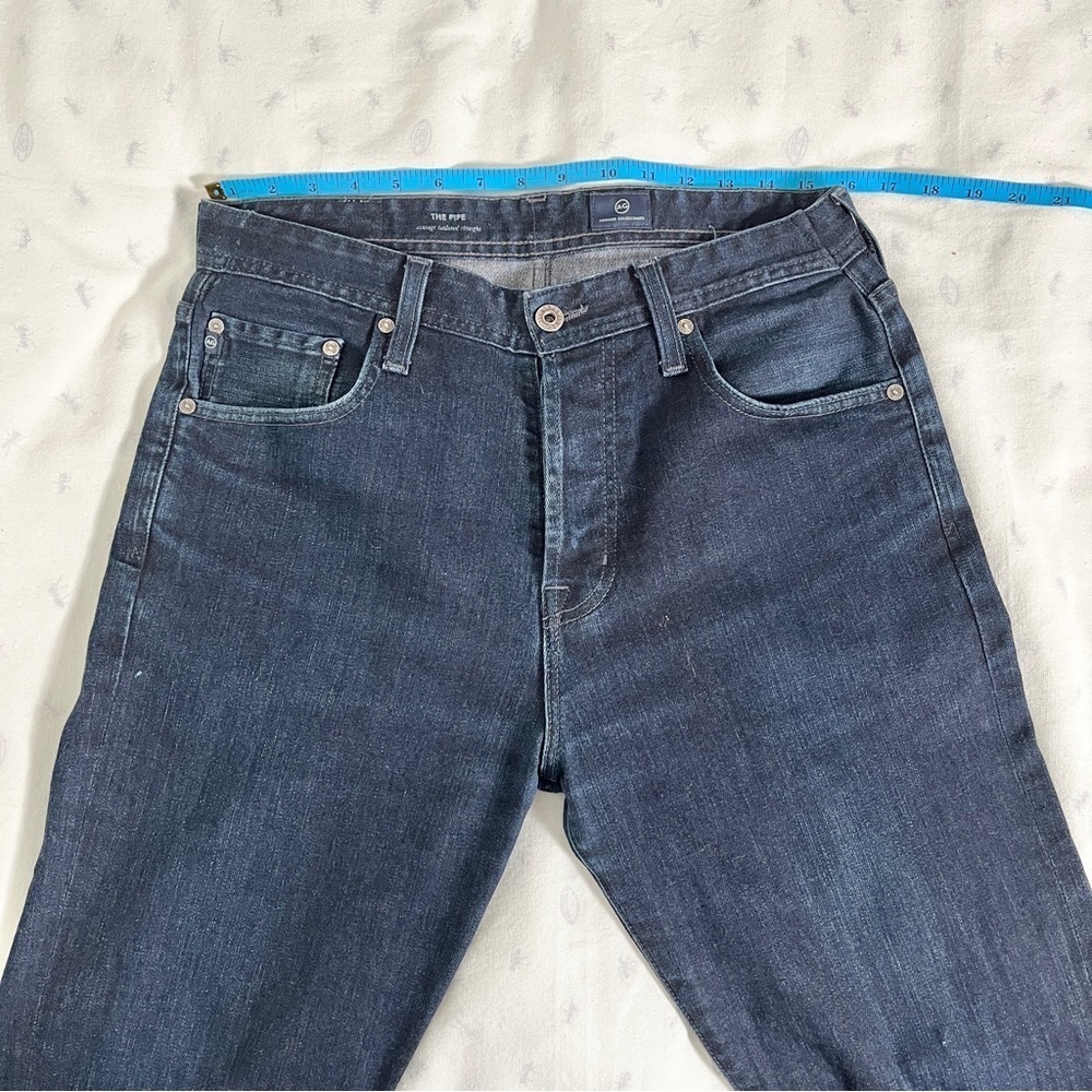 AG Adriano Goldschmied 'The Pipe' High Rise Cropped Jeans Vintage Wash Unisex 32 - Picture 13 of 16